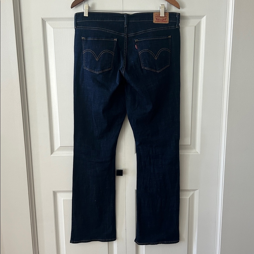 Levi’s Dark Wash Classic Bootcut Jeans Sz 31W/32L - Picture 5 of 9